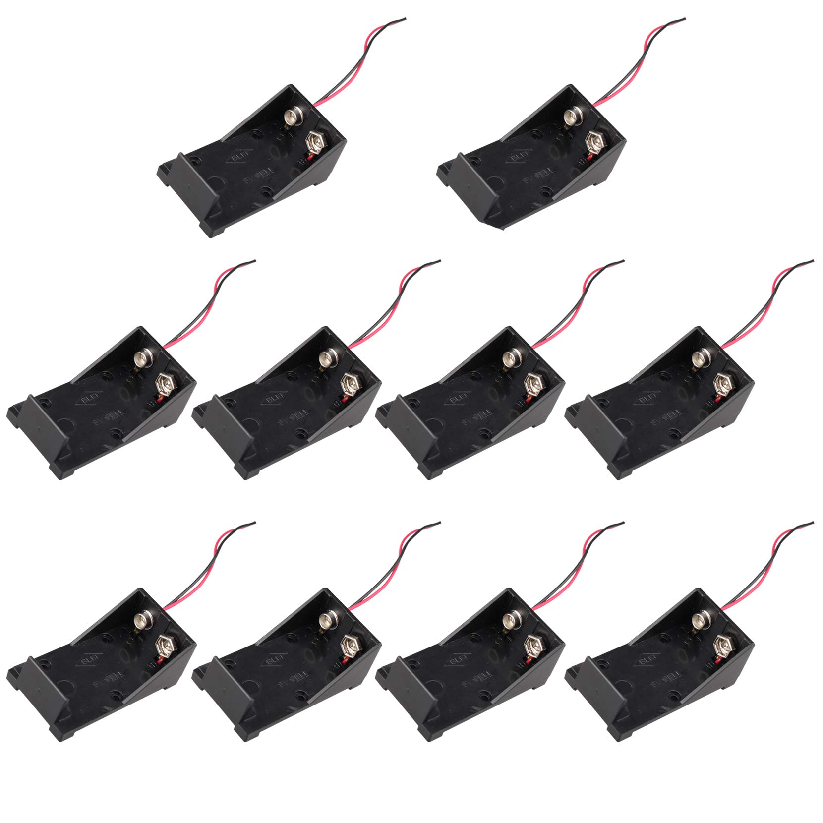 Scatola Portabatteria Da 9V Con Cavi Gi&agrave; Collegati - Universale Per Progetti Fai-da-te