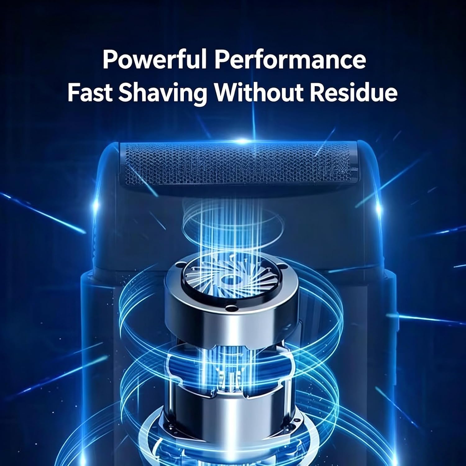 Rechargeable Men ' S Electric Shaver with Steel Foil for Comfortable Results on Face Compact Travel Shaver