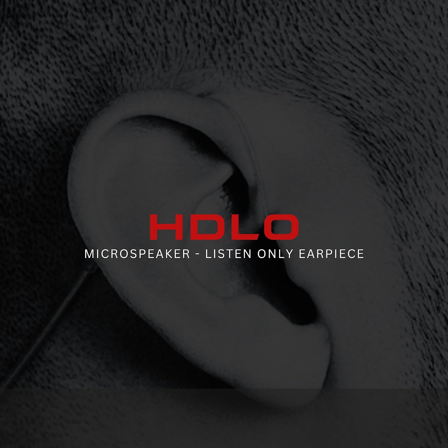 SHEEPDOG MICROPHONES HDLO - Tubeless, Covert High Definition 3.5mm Police Listen Only Earpiece (HDLO-3.5-B), Designed for Law Enforcement and Military, Black