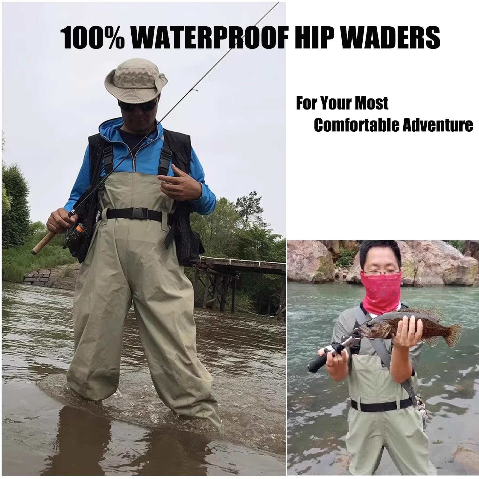 Hip Waders Wodery Neoprenowe Do Polowań Na Kaczki Dla Mężczyzn Z Ocieplanym Butem Wodoodporne Wodery Wędkarskie Z Nogawkami
