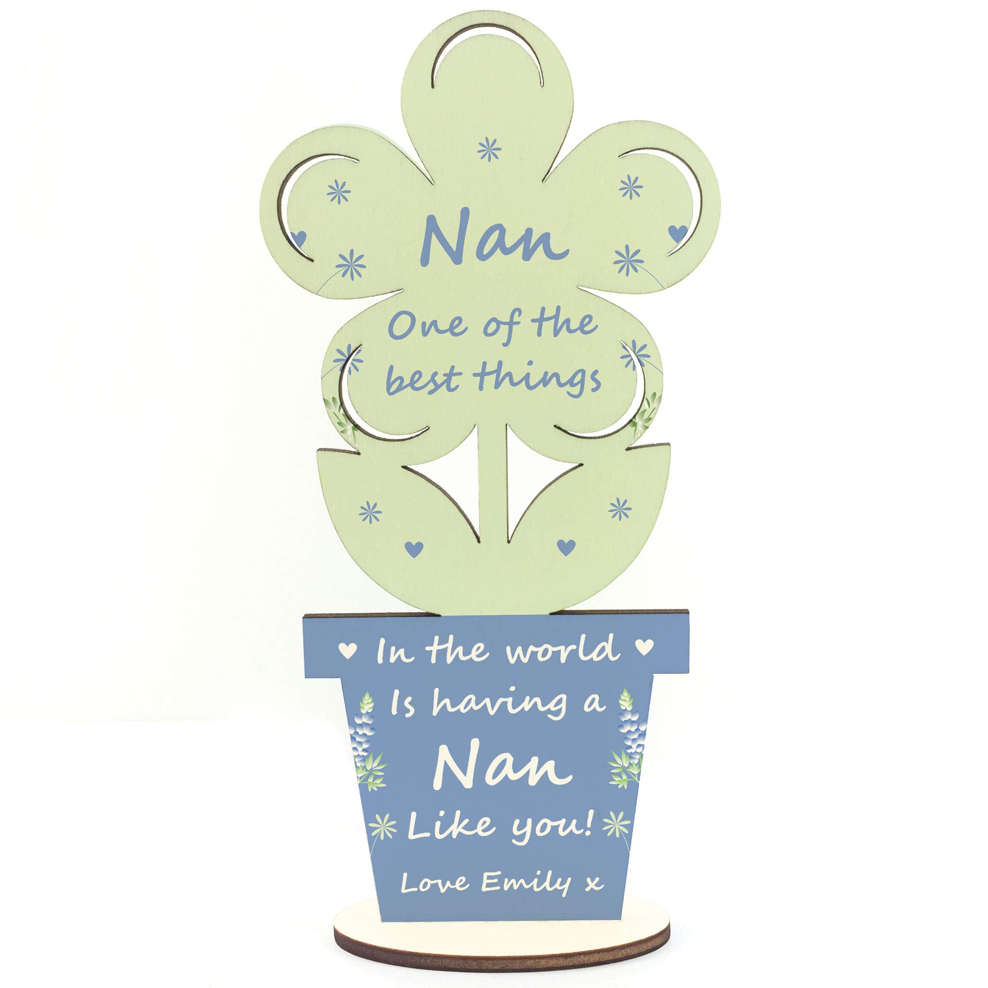 Mothers Day Gifts For Nan Personalised Flower Gift From Grandchildren Grandparent Gift