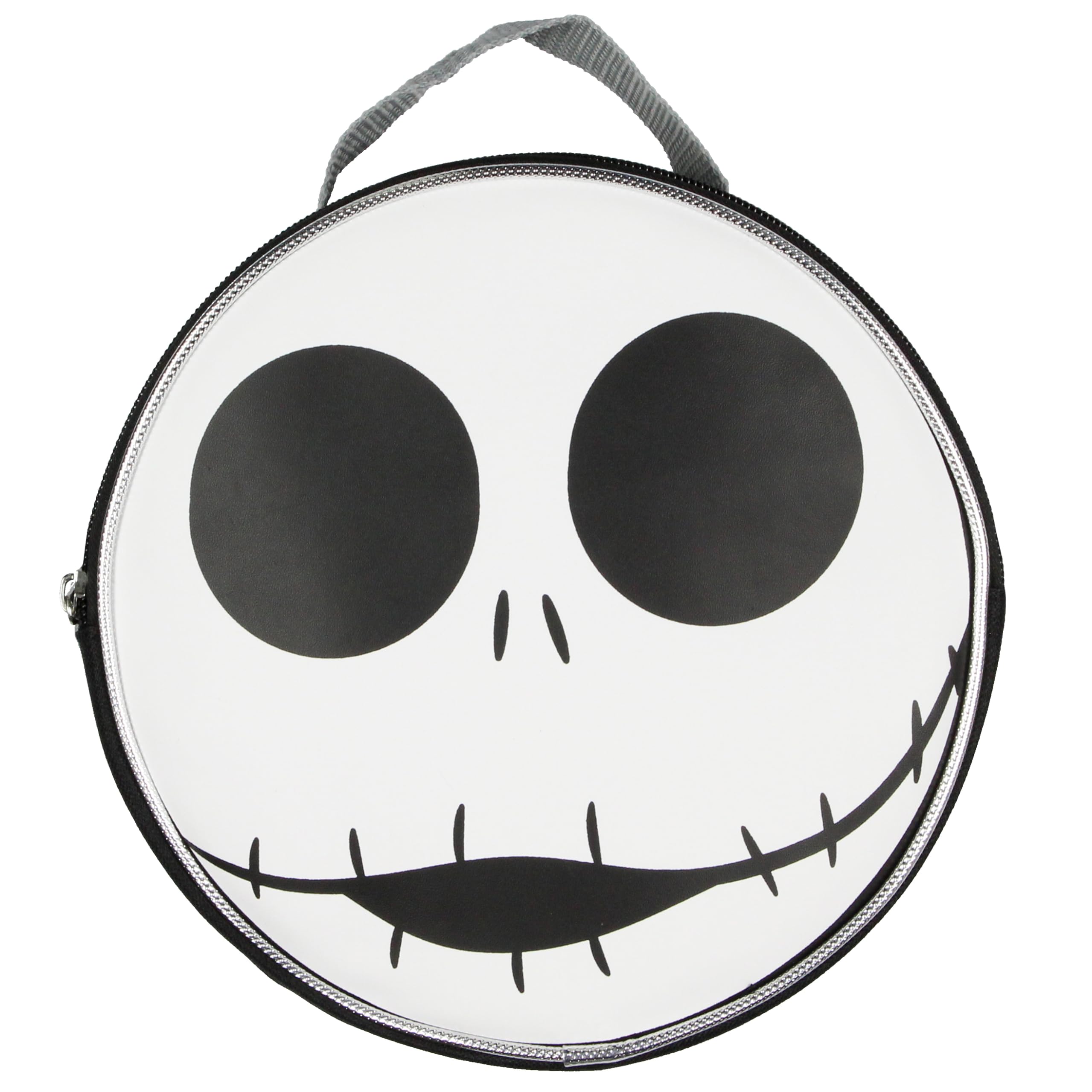 Disney Nightmare Before Christmas Jack Skellington - Juego de mochila de 5 piezas con fiambrera, estuche para lápices, mosquetón y llavero de 16 pulgadas
