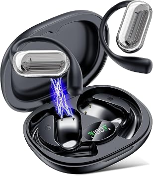 AI Translation Earbuds Real Time,Buletooth 6.1 Translator Ear Buds with 188 Languages,50H Audifonos Traductores Ingles Espanol,3-in-1 Translator Device,Open Ear Headphone With Hook for Travel Learning