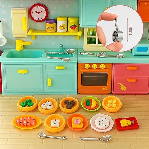 Miniatura 3 de HKLMRO 150 piezas de botellas de comida y bebida en miniatura, latas de refresco para casa de muñecas de adultos, juguetes de simulación de cocina,