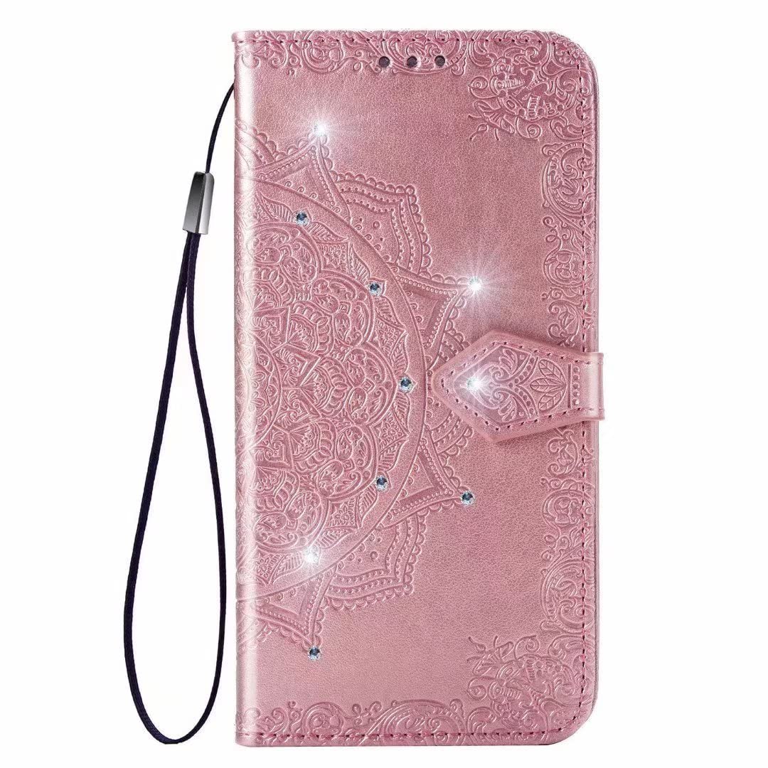 Google Pixel 8a Leder Flip Case Mit Magnet – 3D Glitzer, Kartenfächer, Standfunktion & Schutz