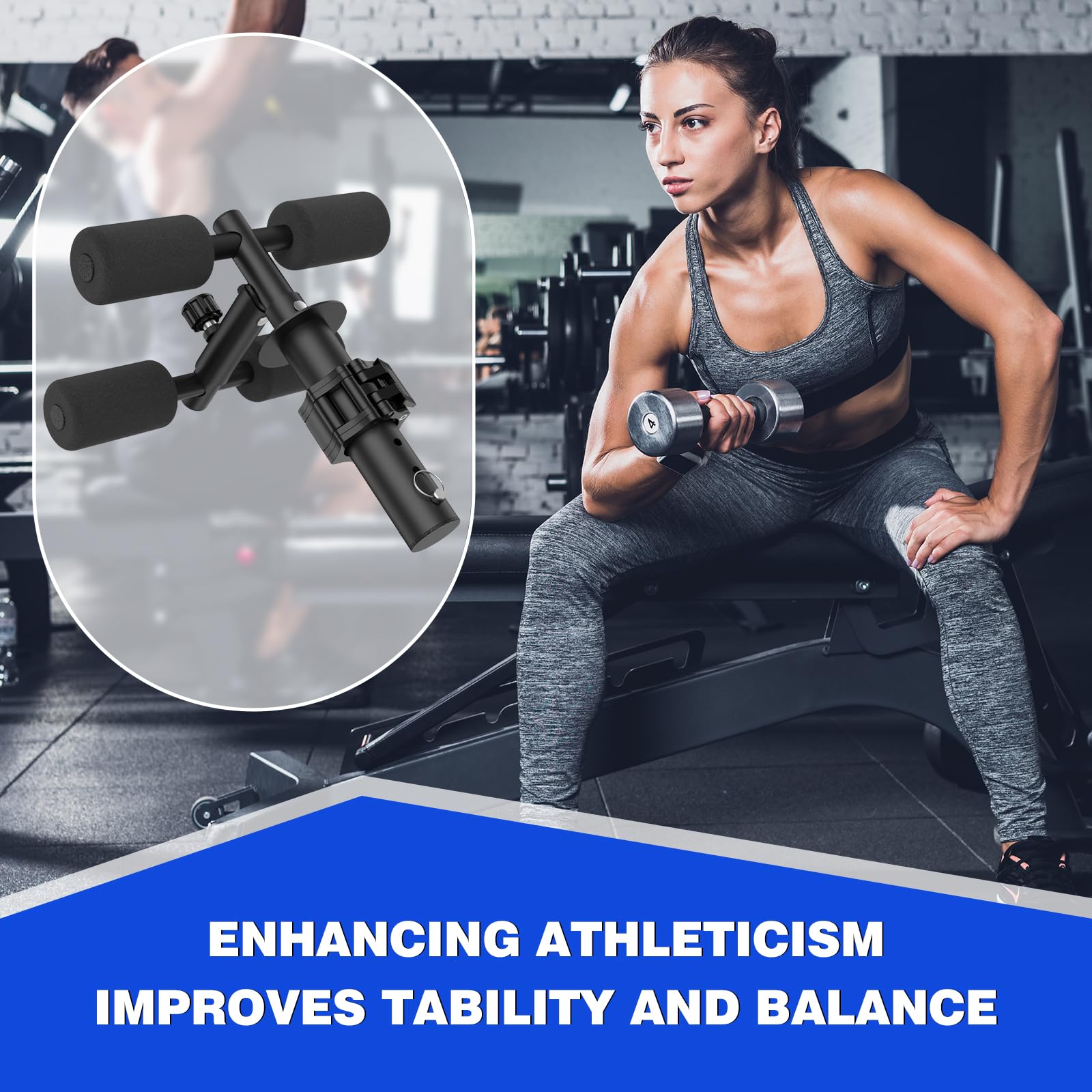 IMAYCC Tib Bar Tibialis Trainer Regolabile Tibialis Anterior Attrezzature per L'Allenamento TibialisAllenatore per Muscoli Del Polpaccio/Stinco/Caviglia