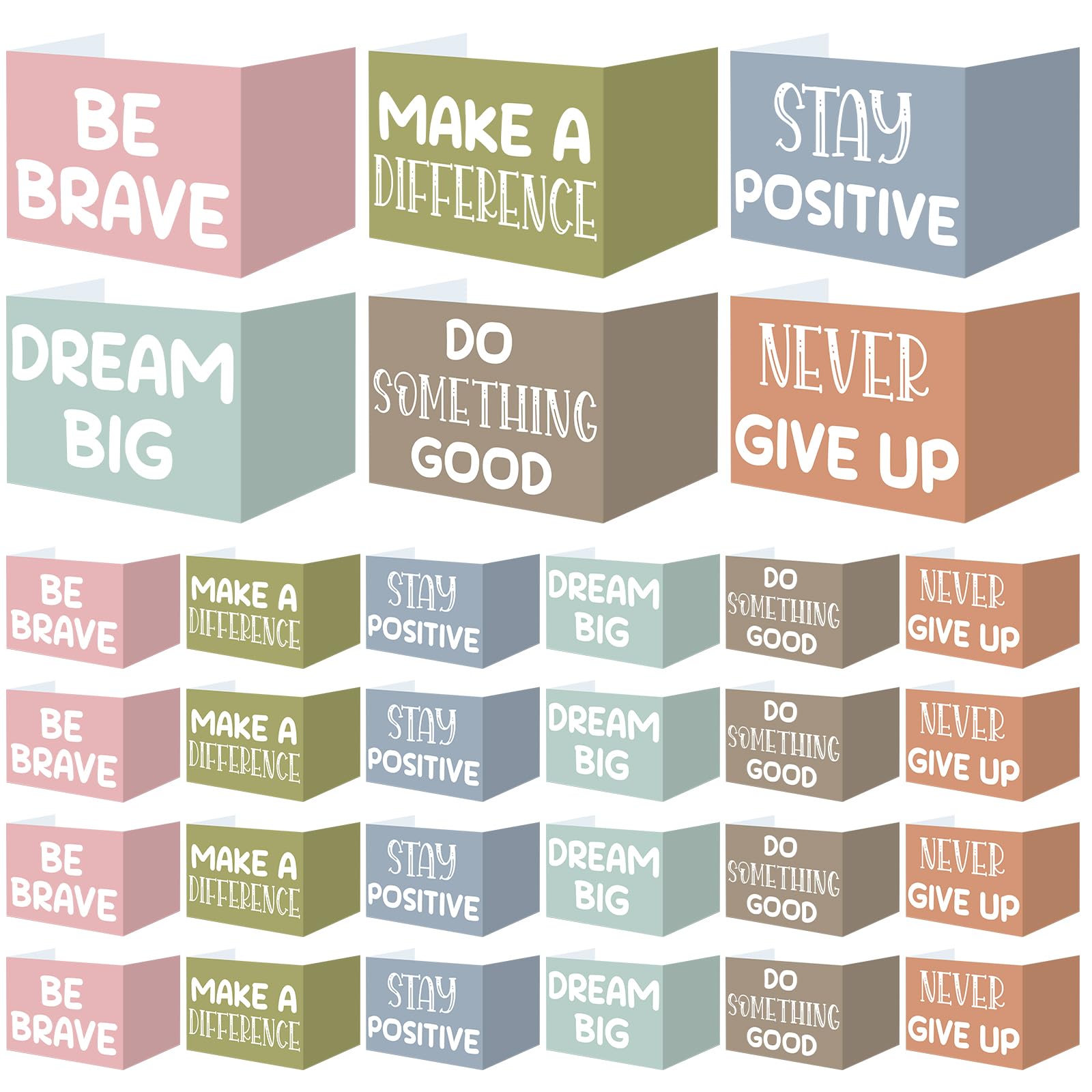 Honoson 24 Pcs Inspirational Privacy Folders for Students
