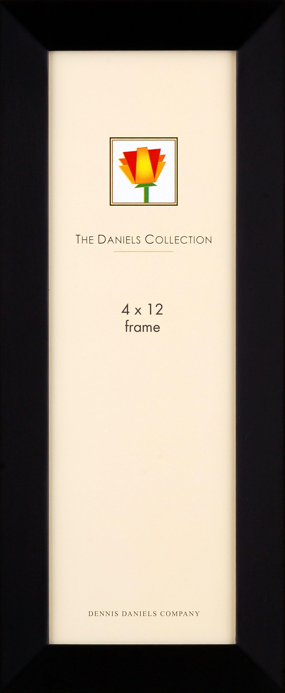 Dennis Daniels Gallery Woods Panoramic Picture Frame, 4 x 12 Inches, Ebony Finish