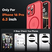 Vista 272 de TOCOL Funda magnética para iPhone 15 Pro Max, protección completa mejorada de la cámara, compatible con Magsafe, protección contra caídas, funda