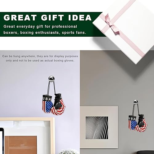 Miniatura 6 de 1 par de mini guantes de boxeo para espejo de automóvil, novedosos guantes de perforación en miniatura, accesorios para colgar espejos de automóvil,