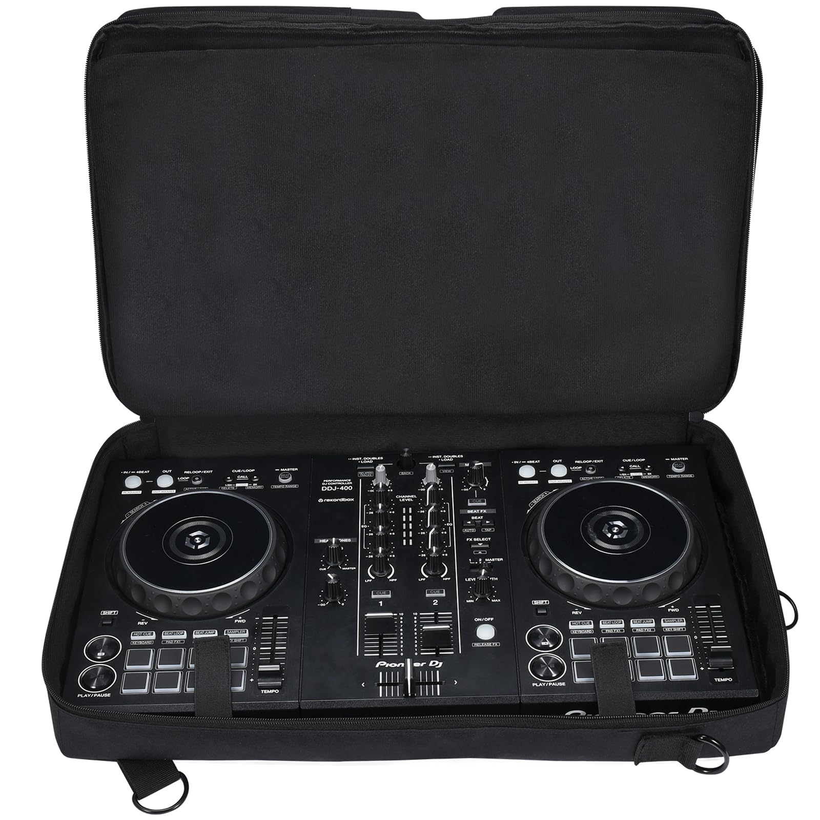 Carrying Case for Pioneer DDJ 400/DDJ FLX4/DDJ 200/DDJ SB2 SB3/Roland DDJ 202 and Inpulse 300 Controller Ttavel Bag with Adjustable Shoulder Strap