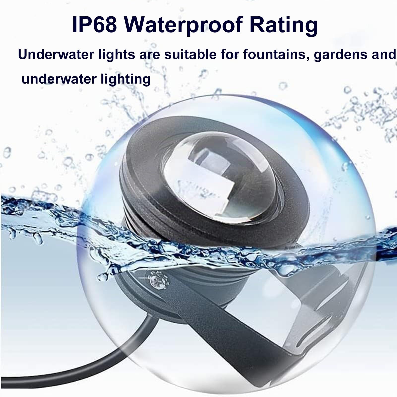 Lámpara Sumergible 10W IP68 Estanque Aluminio LED 24V