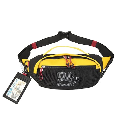 FIREFIRST x Hatsune Miku & Kagamine Rin/Len Waist Packs Shoulder Crossbody Bag - W33×H16×D10（cm） - Yellow.
