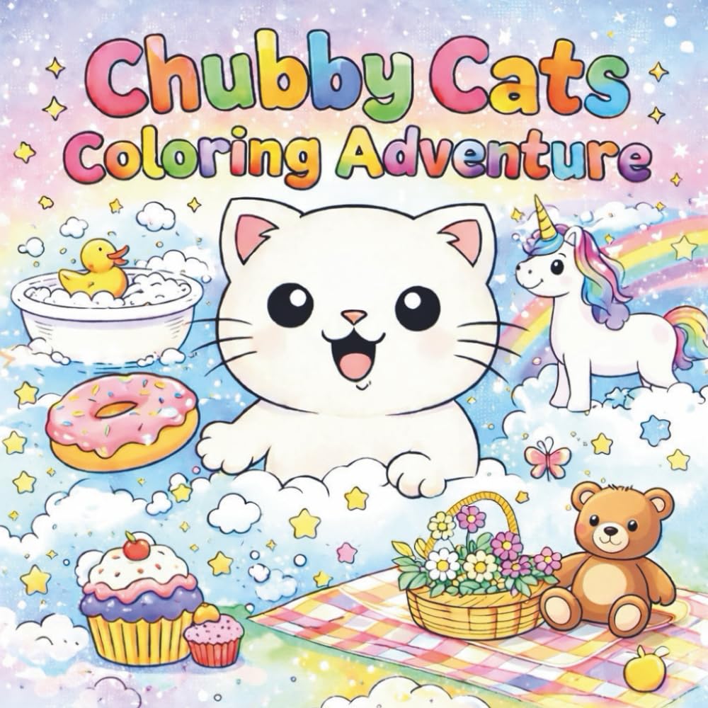 Chubby Cat Coloring Adventure (The Chubby Pals Coloring Series)