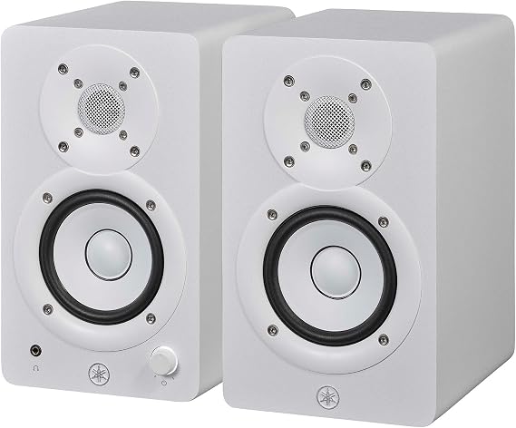 Yamaha HS3W Powered Studio Monitor Speaker Pair Compact White
