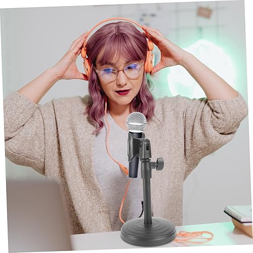 Miniatura 7 de HEMOTON 1 Unidades Soporte de micrófono de suspensión Soporte de mesa Soporte de mesa Soporte de exhibición Micrófono Mini Micrófono Mini Grabadora