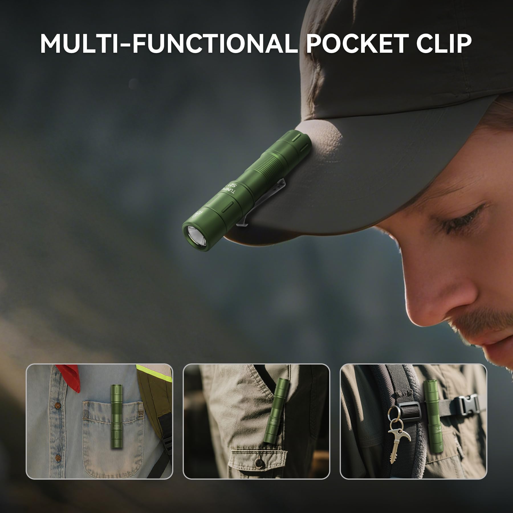 Amazon.com: TUNENGE S21X Mini EDC Flashlight Rechargeable with