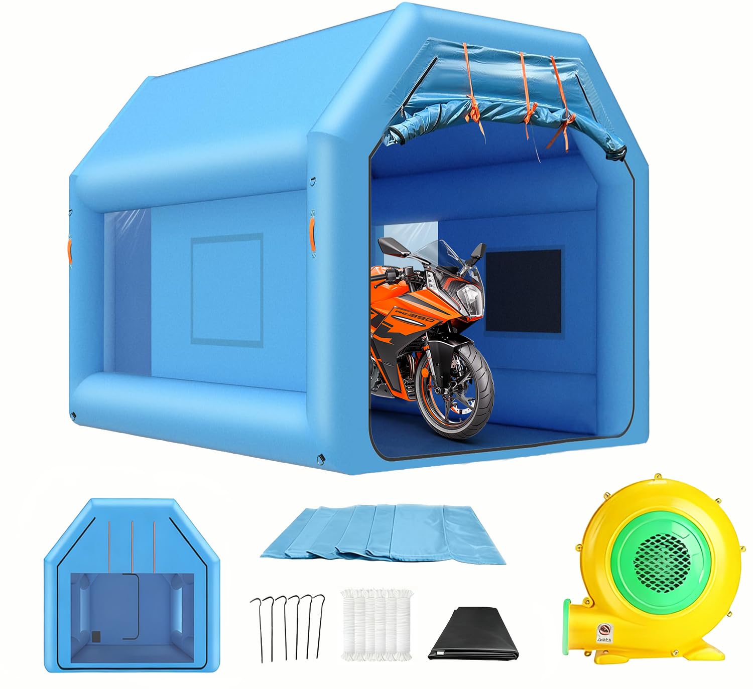 Amazon.com: Ziziella 10x8.2x7.2FT Inflatable Paint Booth Portable