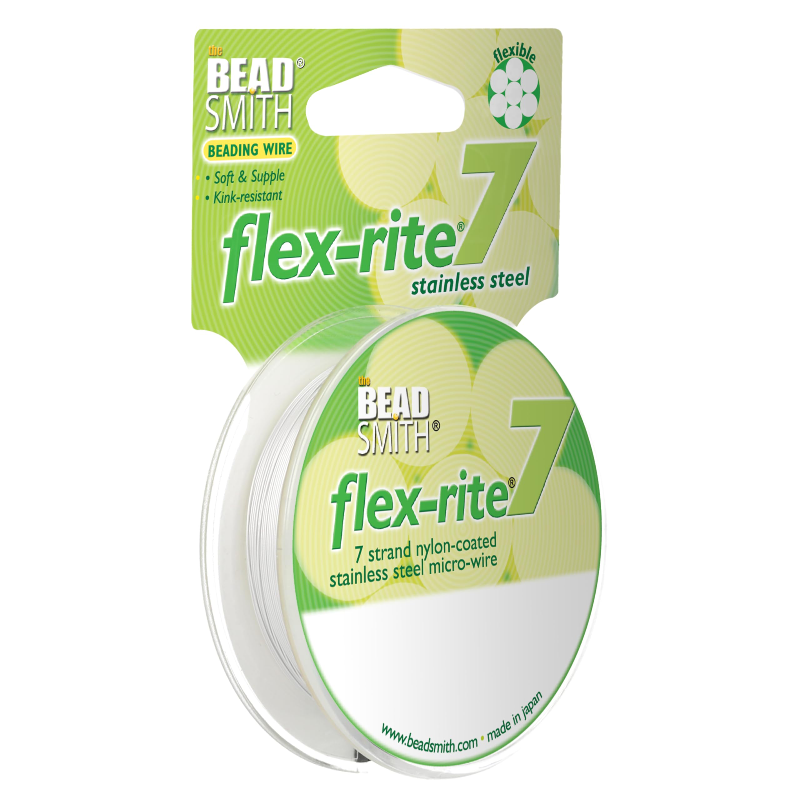 The Beadsmith Flex-Rite 7-Strand Tigertail Wire, 30 Feet, Silver [FL7X012PS30] — image 1