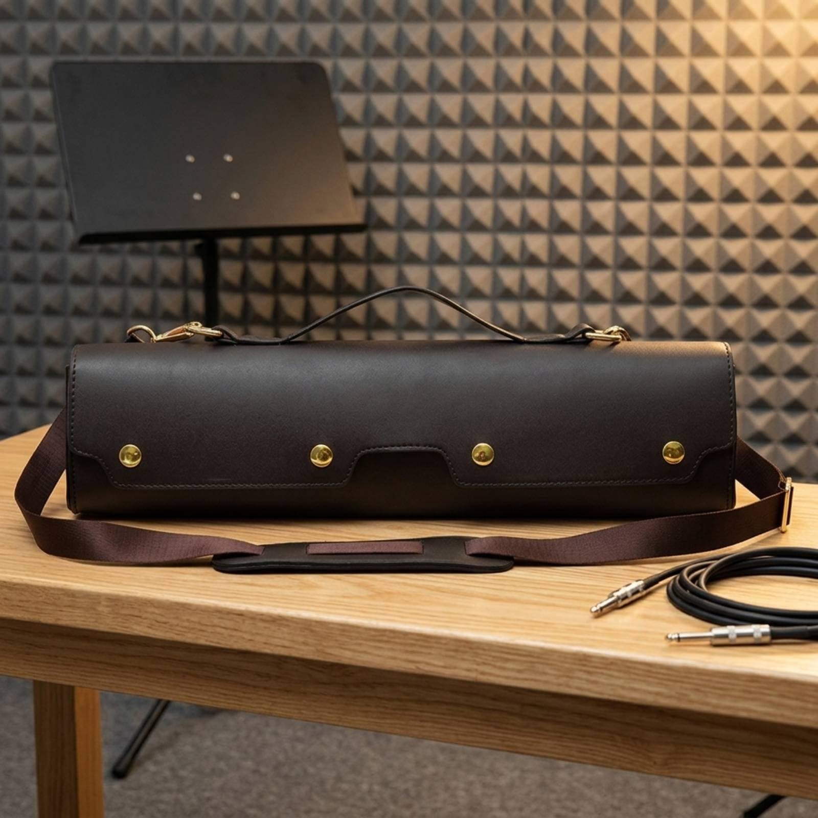 Estuche para Flauta Funda Bolsa Maletín Cubierta para Instrumento con Estructura Rígida Ligera Interior Suave Que Evitrañazos Correa Desmontable, 17 Agujeros