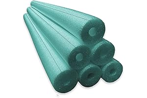 Jumbo Clamp-On Foam Noodles 6 Pack - Green Fun, Safe Swimming