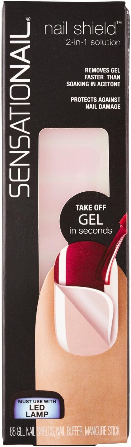 SENSATIONAIL Peel Off Nail Shield Base Strips (2 in 1 solution)