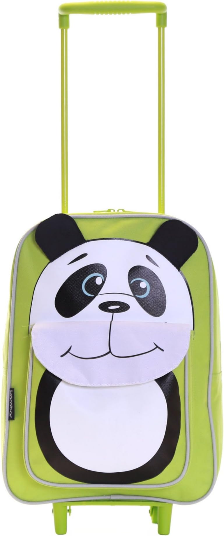 Karabar Wildlife Kids Trolley Luggage Bag (Green Panda)