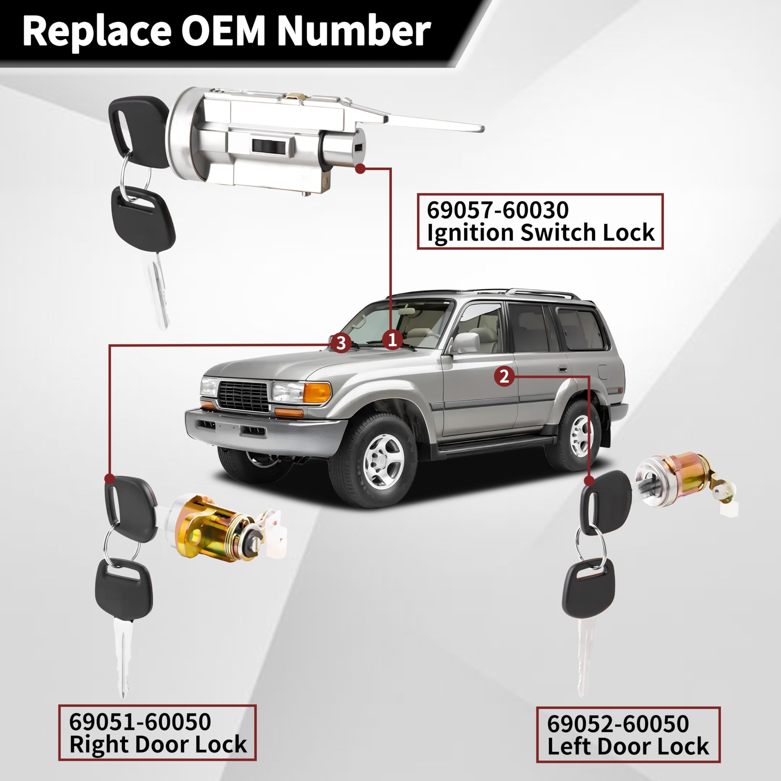 Amazon.com: 69057-60030 Ignition Switch, Door Locks& Keys
