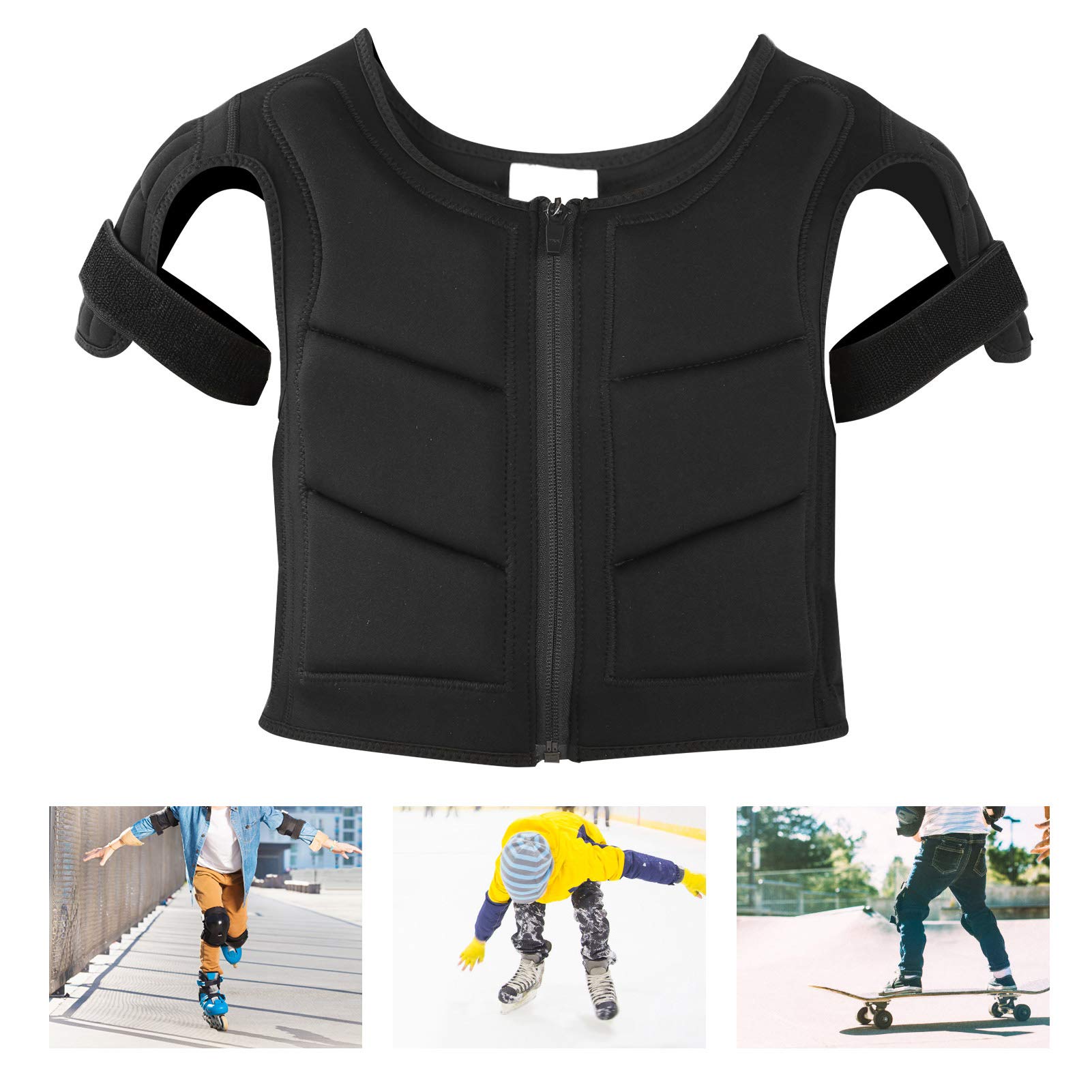 Alvinlite Brustschutz für Kinder, Dirt Bike Motorrad Motocross Schutzpanzer, Jugendreitradweste Jacke(XS) Schutzweste