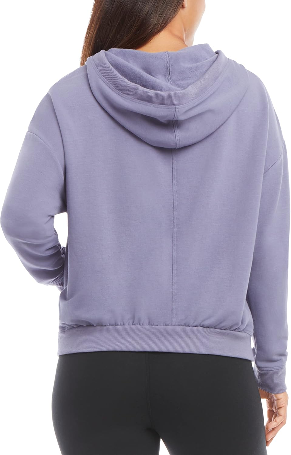 Danskin Women's Zip Front Hoodie with Ruched Back - Image 3