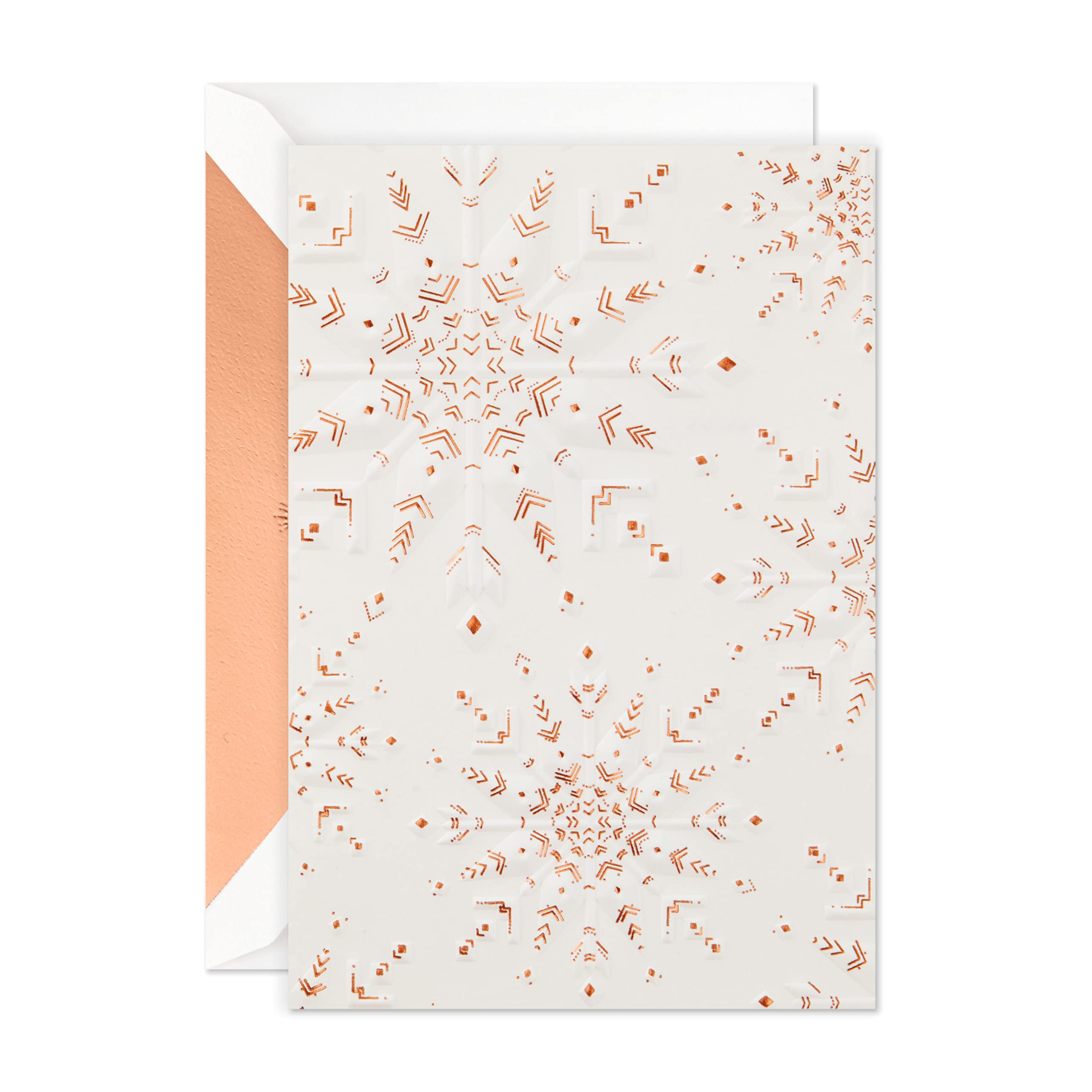 Hallmark Signature Boxed Holiday Cards, Embossed Snowflake (12 Cards with Envelopes)