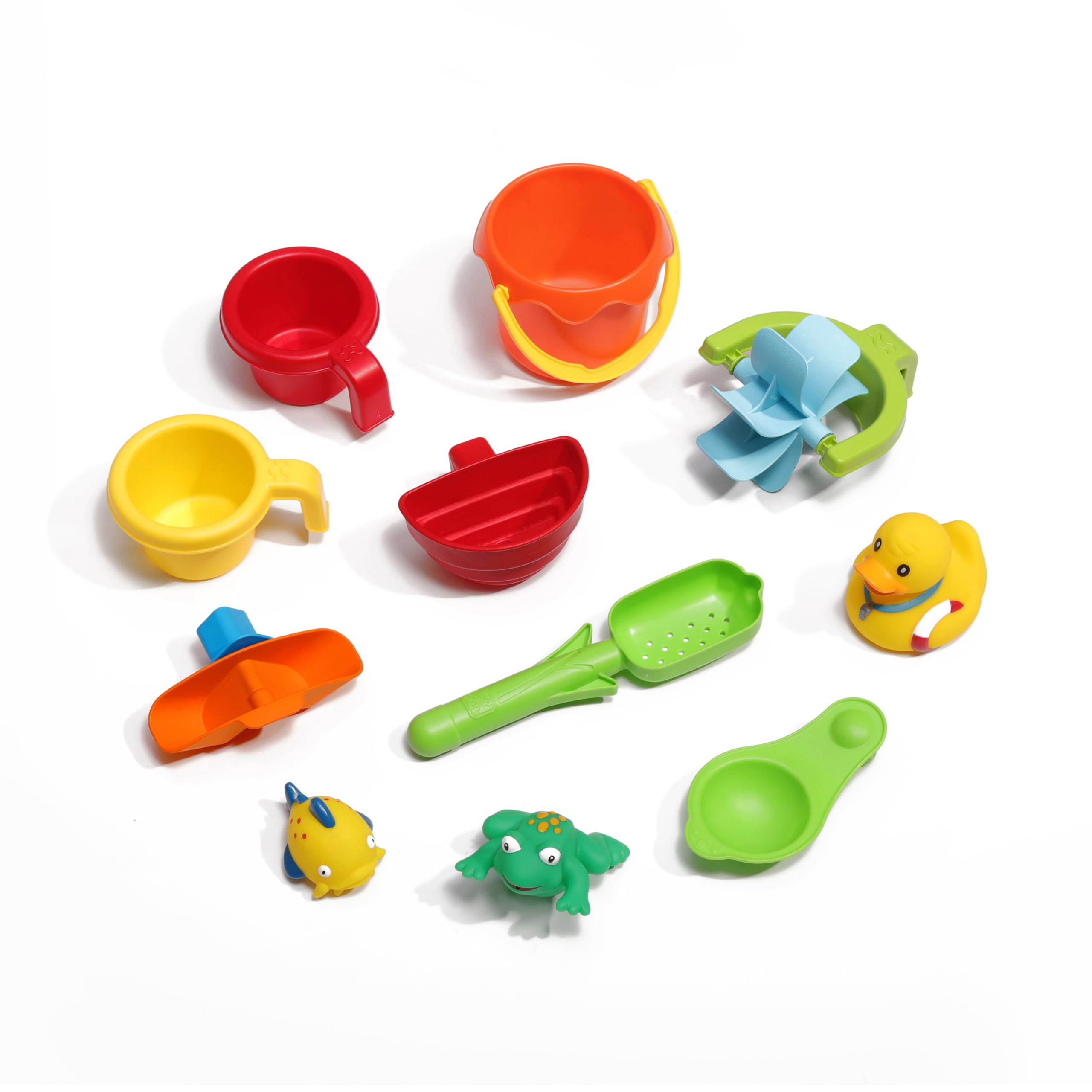 Step2 Double Showers Wasserspieltisch | Großer Wassertisch mit 11-teiligem Zubehörset | Garten Wasser Spieltisch für Kinder in Blau und Grün