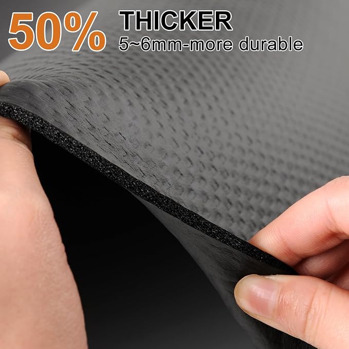 Tapete para caminadora plegable Shouken para pisos de alfombra y madera, tapete para equipo de ejercicio con absorción de impactos miniatura 8