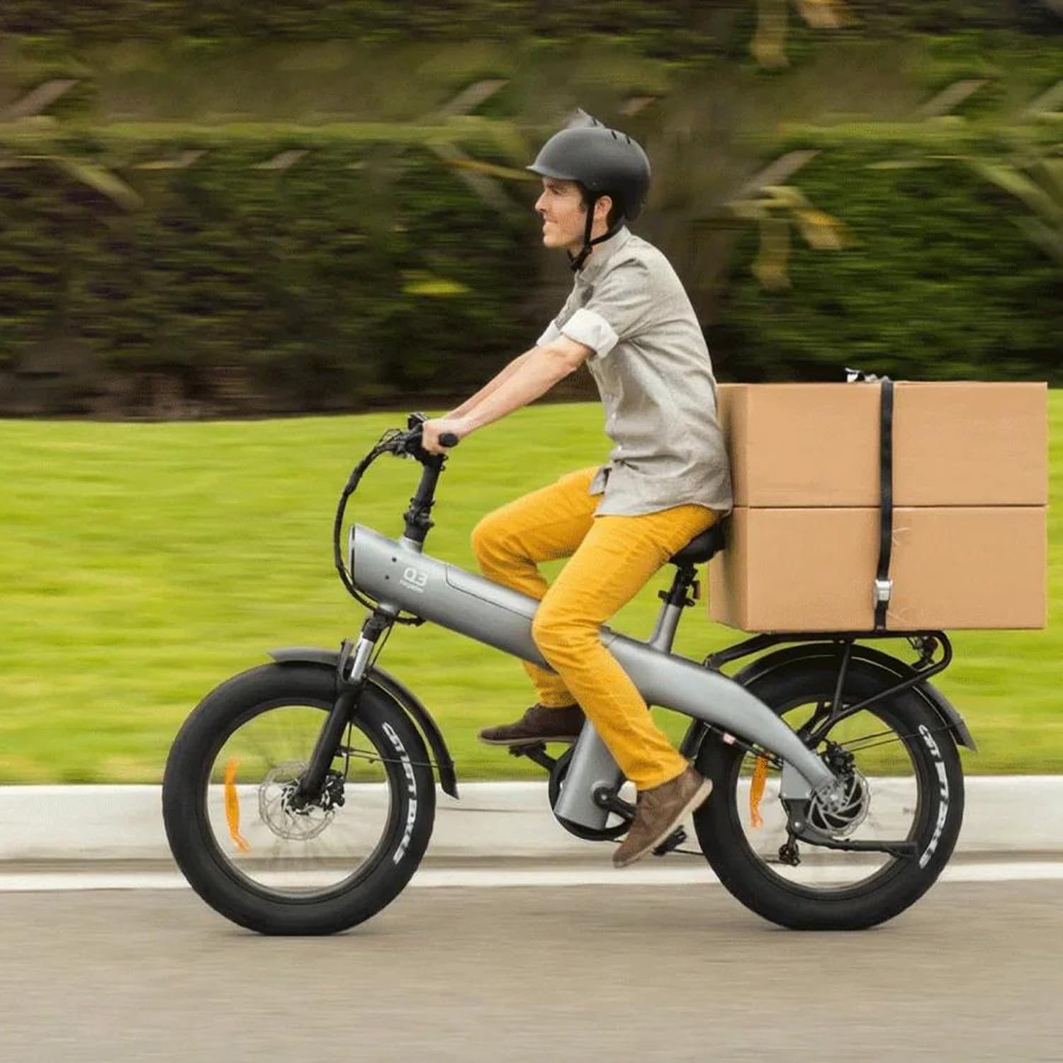 HX Q3 Vélo électrique Homme Femme Ville,20''x4'' Fat E Bike,115Nm,VTT Electrique Adulte,48V 20Ah Batterie Amovible,120KM,Suspension Intégrale & Freins Hydrauliques,7 Vitesses,Porte‑Bagages arrière