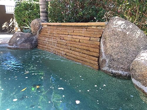 Miniatura 10 de Tomaso - Soporte de pared de 36 pulgadas de ABS en cascada de agua transparente para spillway para piscina, spa, plástico gris (36 pulgadas)