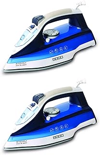 Usha Steam Pro 3820 2000-Watt Steam Iron (Blue) Pack of 2