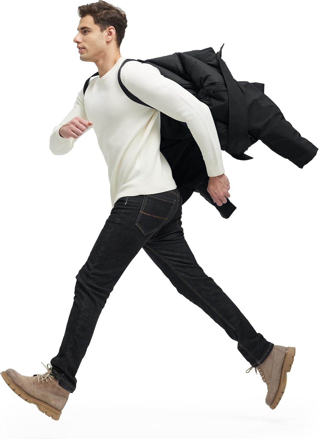 Winter Coats for Men Waterproof Winter Jackets for Men Warm Padded Jacket with Hood... - Image 6