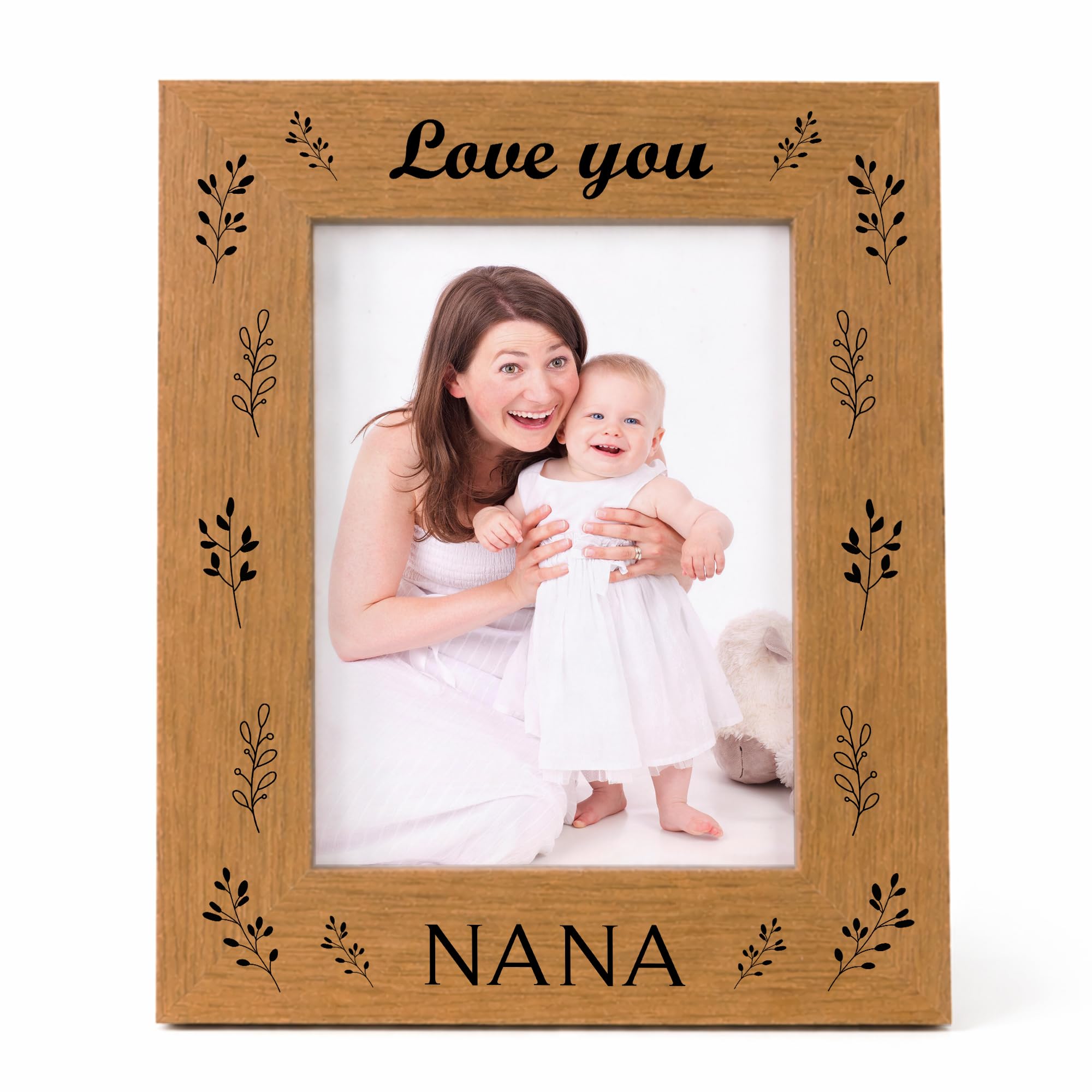 RED OCEAN Nana Gift For Birthday Christmas Mothers Day Nana Picture Frame From Granddaughter Grandson Gifts For Nana LOVE YOU NANA Cute Photo Frame For Nana Keepsake