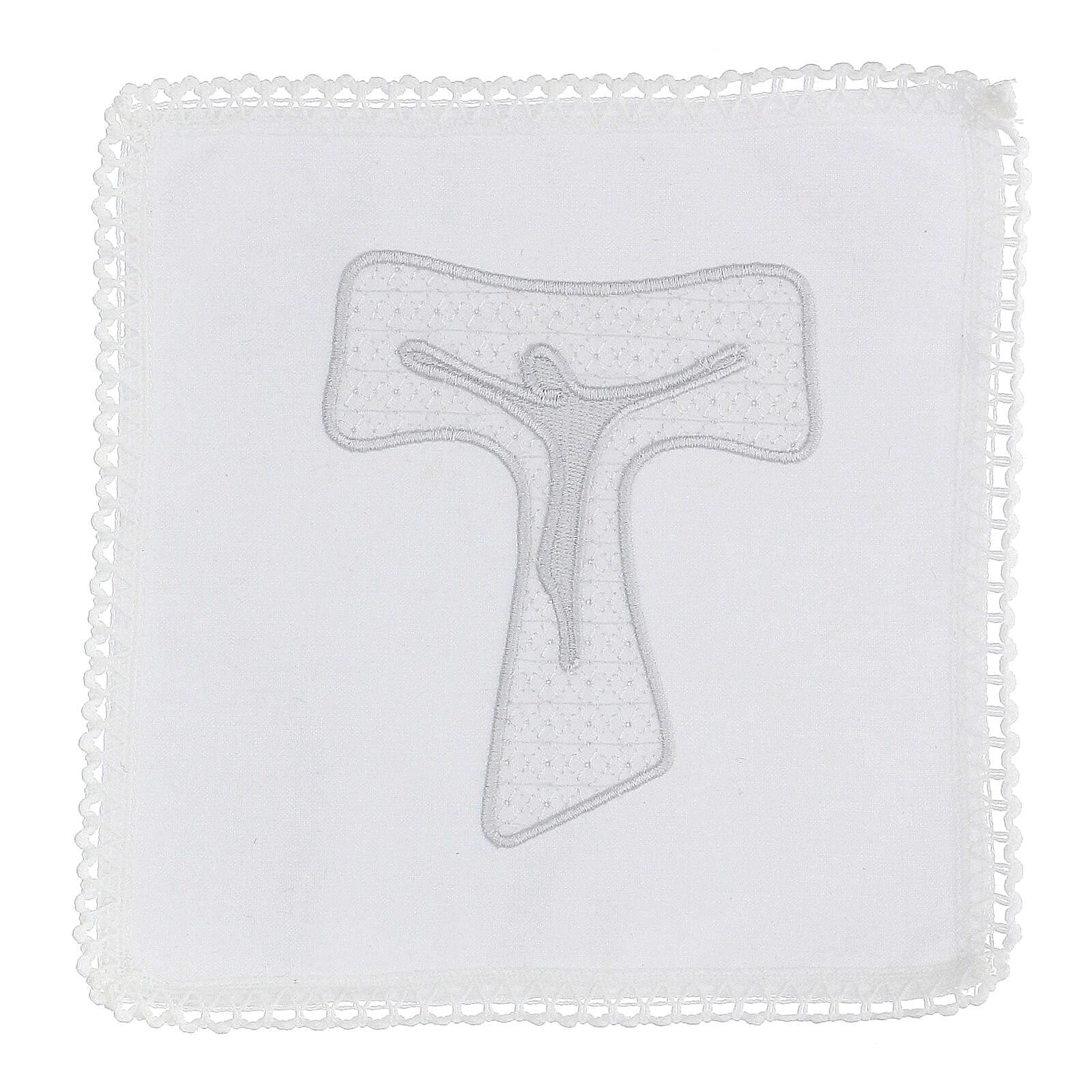 Holyart Servizi da Messa e conopei: Servizio Santa Messa 100% Cotone Ricamo Tau