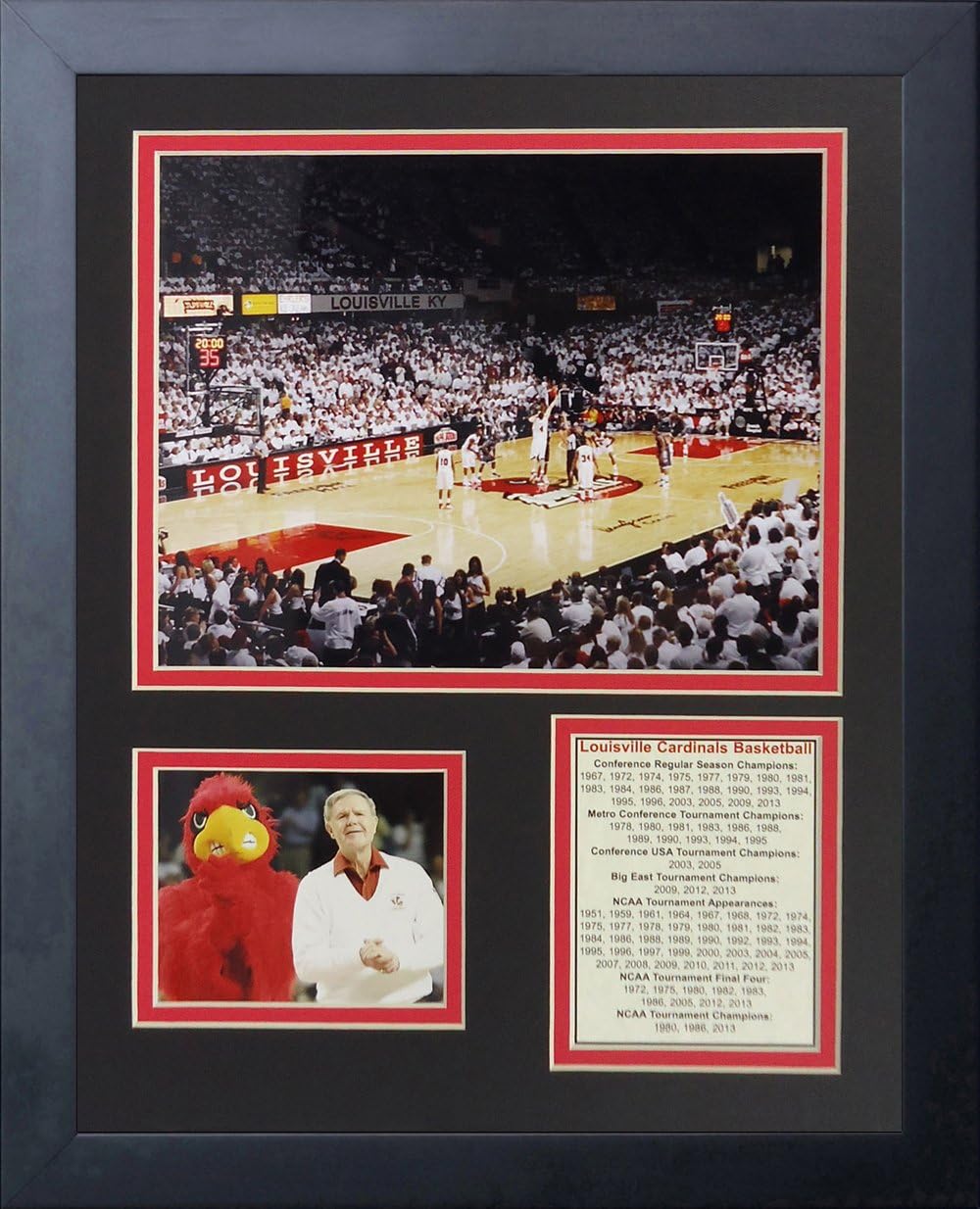 Legends Never Die Louisville Cardinals Freedom Hall Collage Photo Frame, 11" x 14", (12514U)