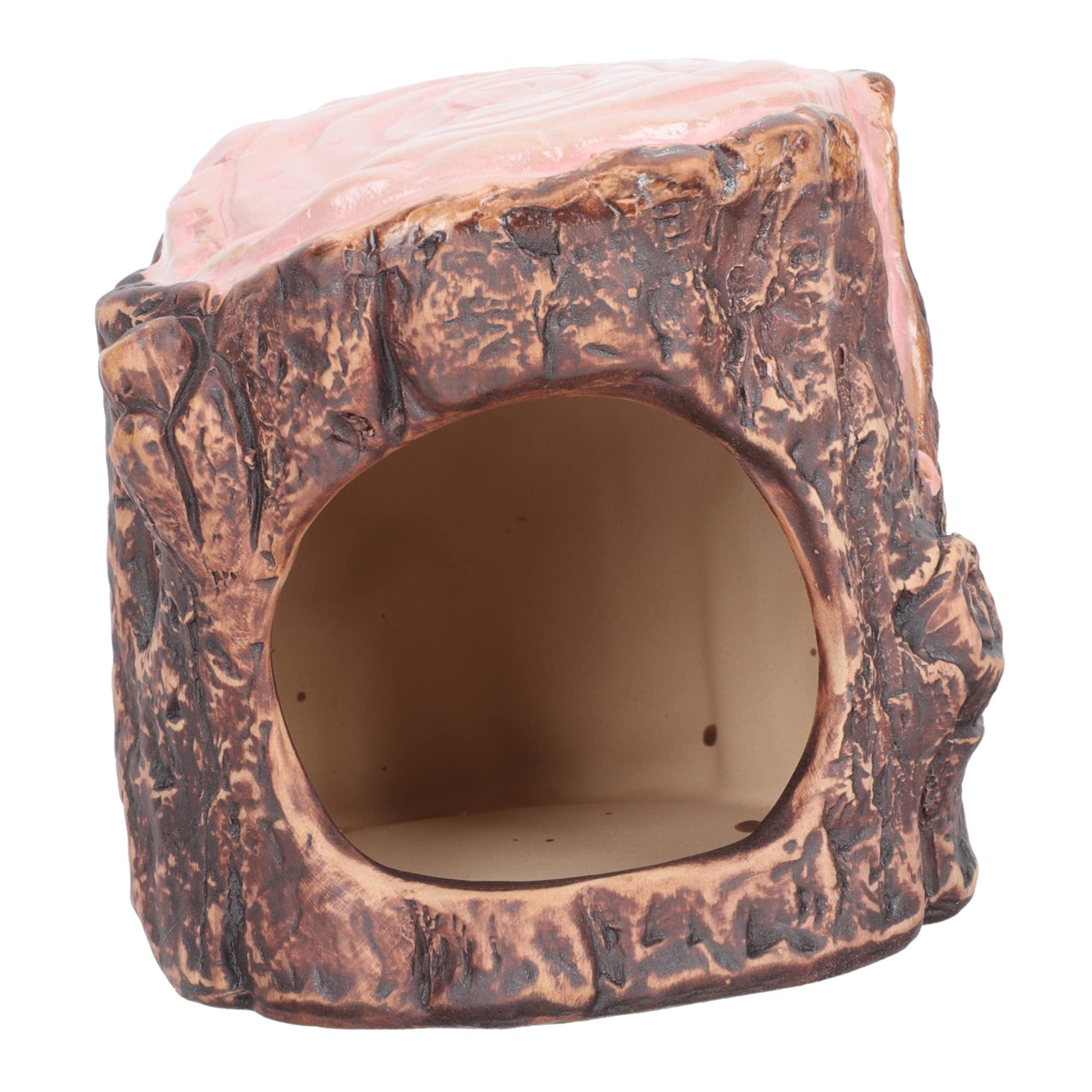 Housoutil Nido de Hamster de Ceramica jerbo Jaula de Guinea Erizo Juguete decoración casa de Mascotas Sencilla Cama pequeña para Mascotas Verano cerámica Cama para Mascotas hámster Ardilla