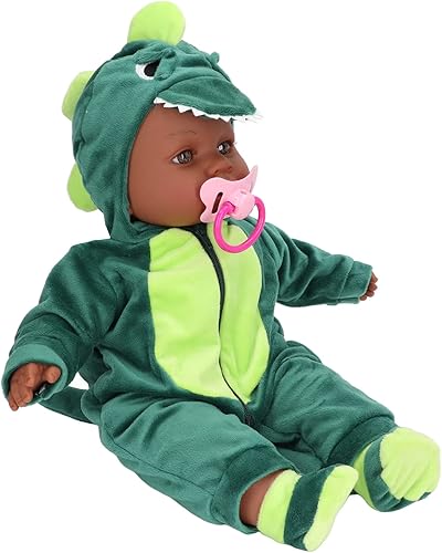 Muñeca de bebé, cabeza y extremidades de bebé, cuerpo de relleno de tela realista simulada muñeca de bebé Reborn con chupete