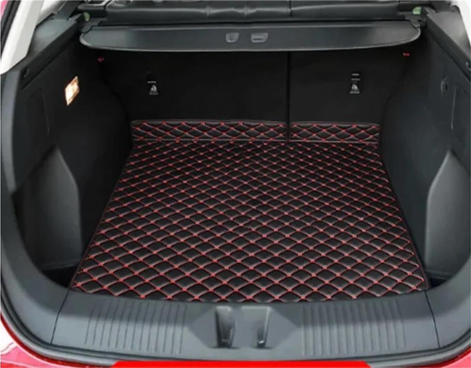 Vasca Custodia Per Baule Per Volvo Per Xc40 Per La Ricarica 2019-2025 Custom Car Styling Tronco Principale Zerbino Impermeabile Anti Graffio Antiscivolo(Black red,2023)