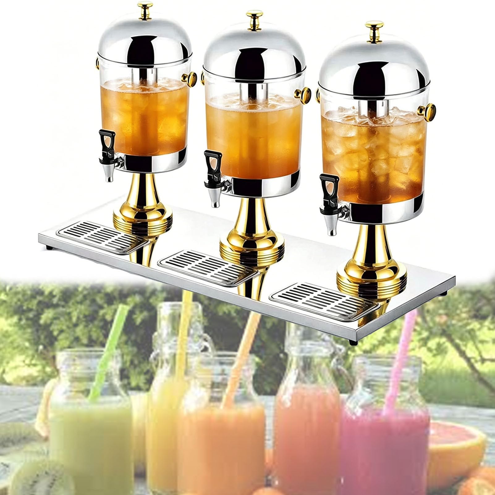 Distributeur de jus de fruits, distributeur de boissons froides, distributeur de boissons en libre-service pour la restauration de fête, convient pour restaurant, hôtel, fête