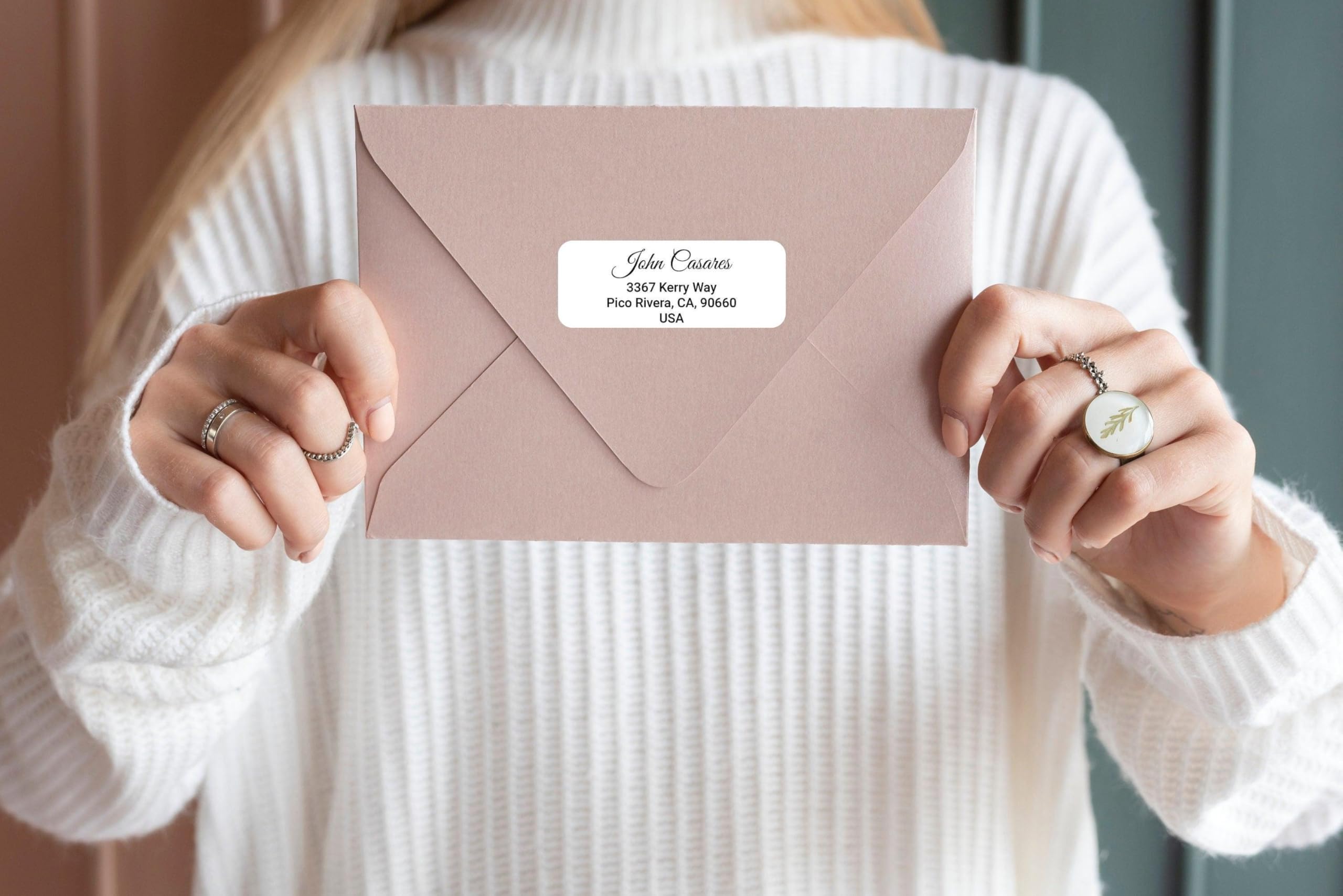 Etichette personalizzate per indirizzo di ritorno - etichette personalizzate per spedizioni postali 225/lucida trasparente