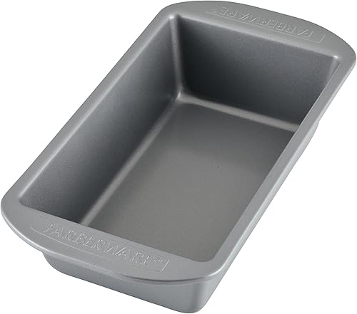Miniatura 11 de Farberware Utensilios para hornear antiadherente de 9 pulgadas x 5 pulgadas molde para pan, gris -