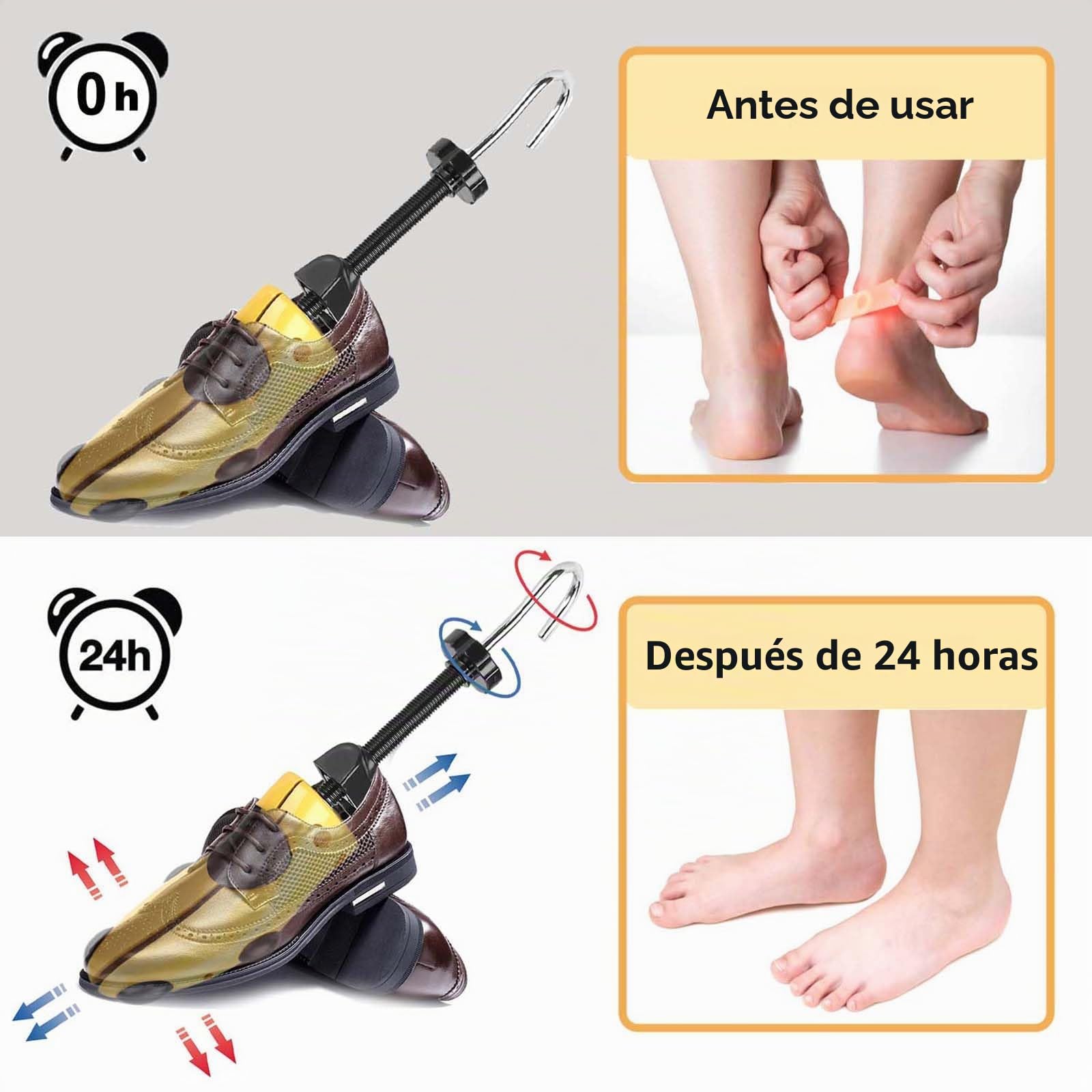 Horma Zapatos Ajustable Plástico Longitud Anchura