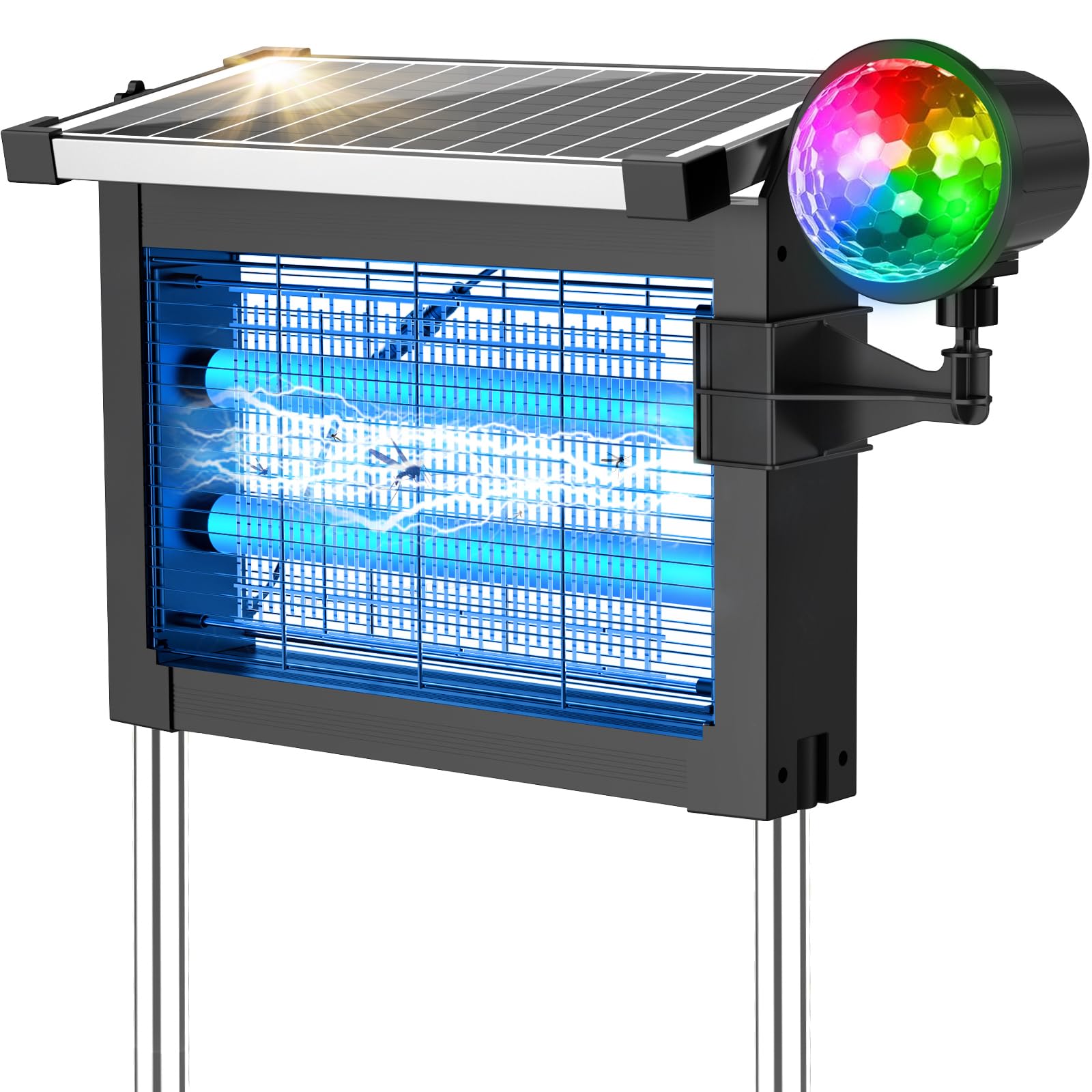Photo 1 of 2?in?1 Solar Bug Zapper Outdoor, Electric Mosquito Killer Insect Trap