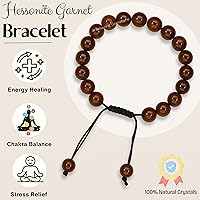 Vista 691 de Amazing Gemstone Crystal Bracelet for Women Men's Gifts - Protection Healing Crystal Bracelet - 8mm Gemstone Beaded Adjustable Bracelet Pulseras