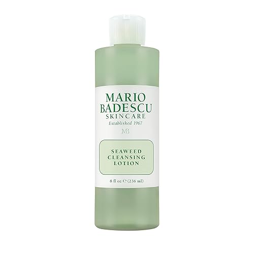 Mario Badescu Loción limpiadora de algas marinas para piel mixta, seca y sensible  Tóner facial que aclara y repone  Formulado con extracto de